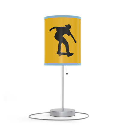 Lamp on a Stand, US|CA plug: Skateboarding Yellow