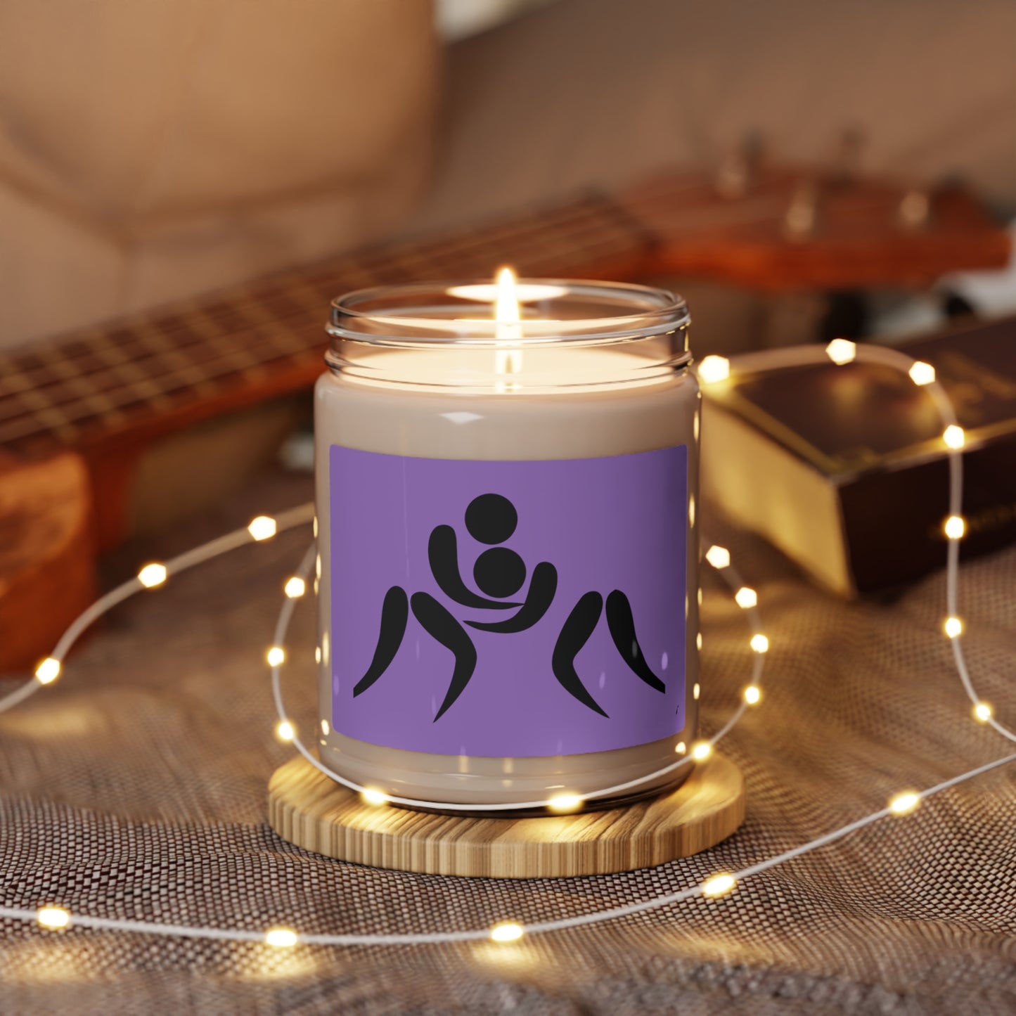 Scented Soy Candle, 9oz: Wrestling Lite Purple