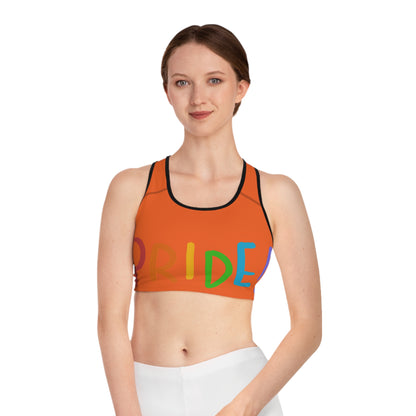 Sports Bra: LGBTQ Pride Orange