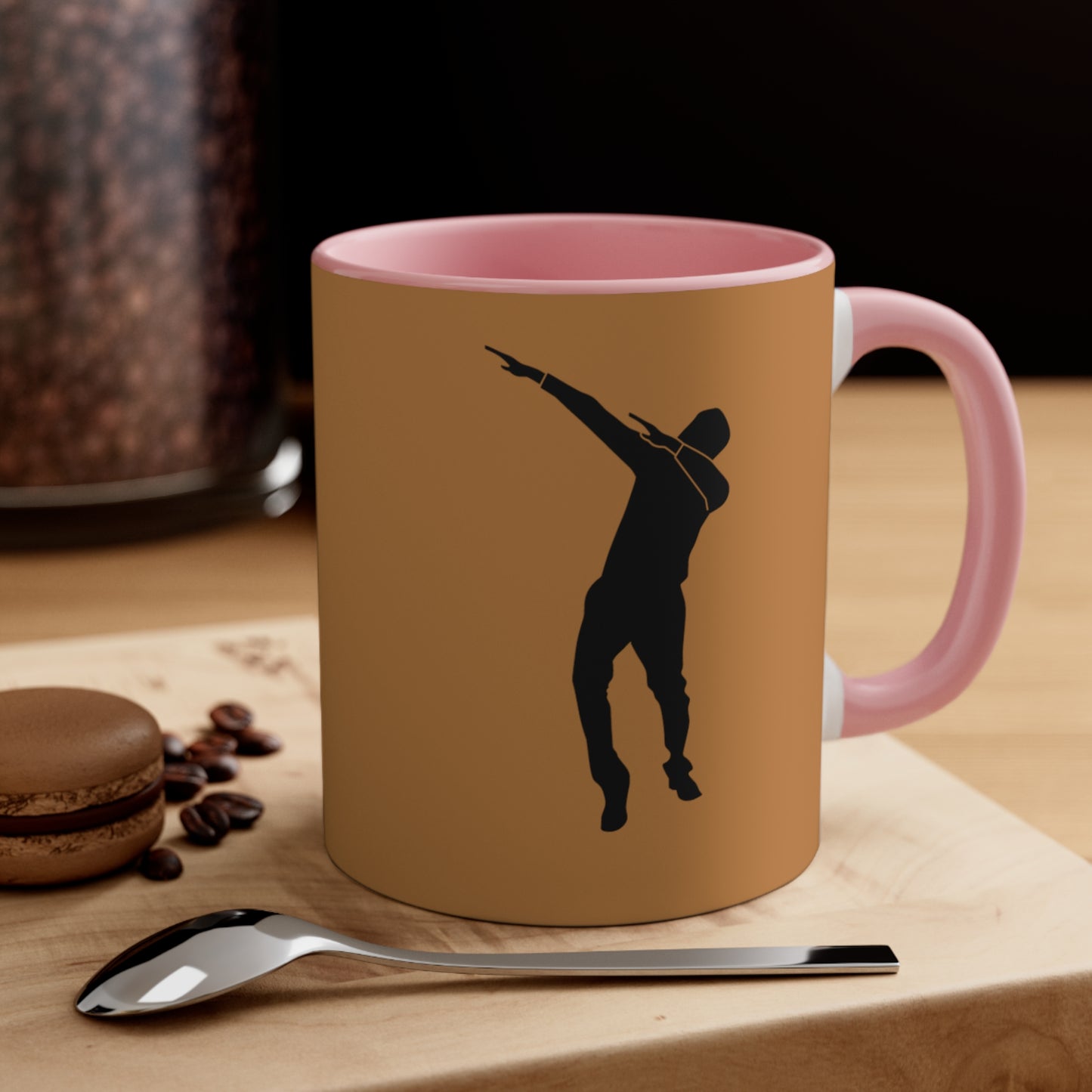 Accent Coffee Mug, 11oz: Dance Lite Brown