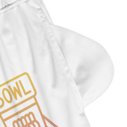 Basketball Rib Shorts: Bowling White