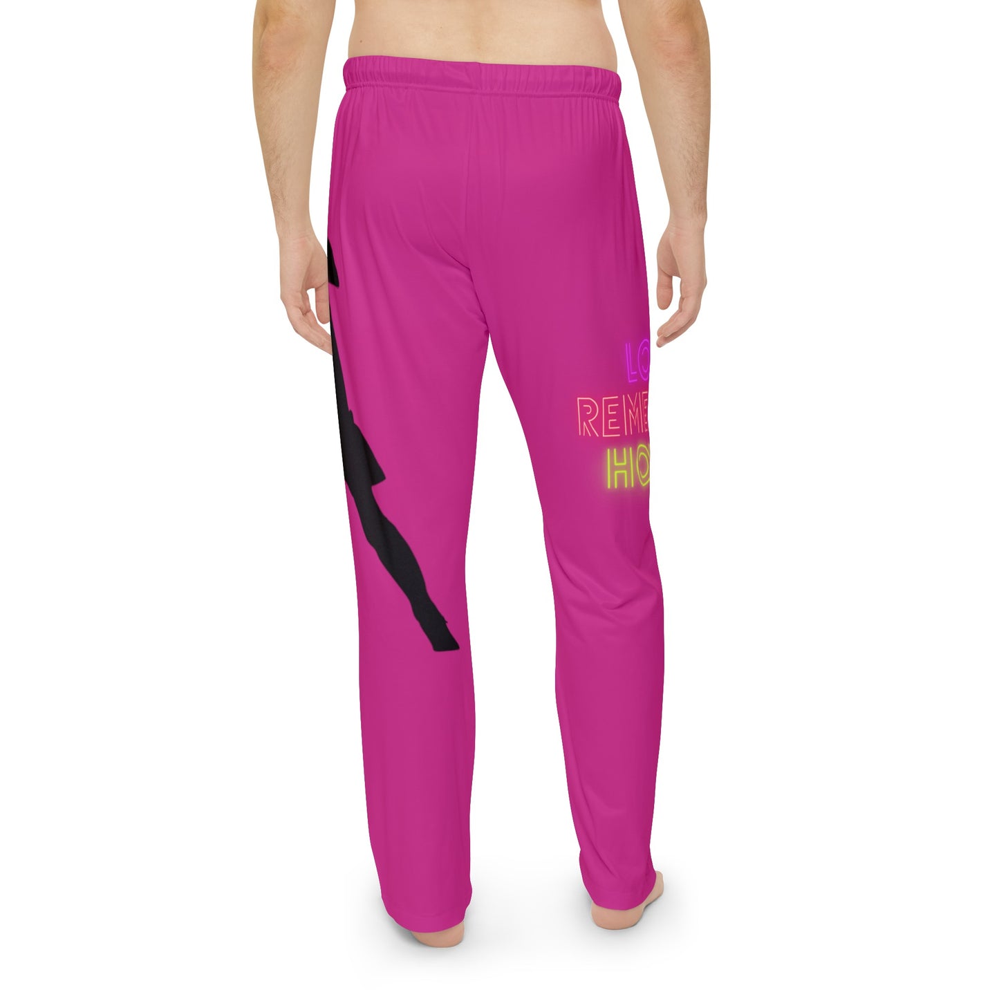 Men's Pajama Pants: Soccer Pink