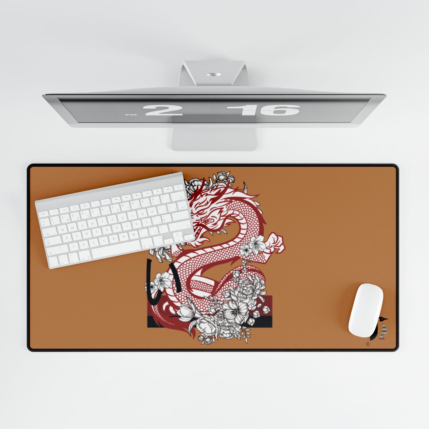 Desk Mats: Dragons Lite Brown