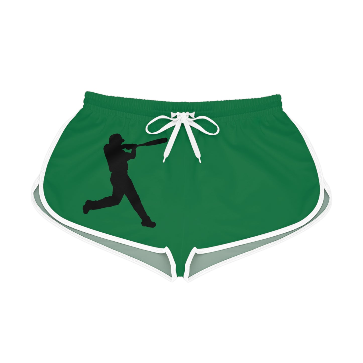 Women's Relaxed Shorts: Baseball Dark Green