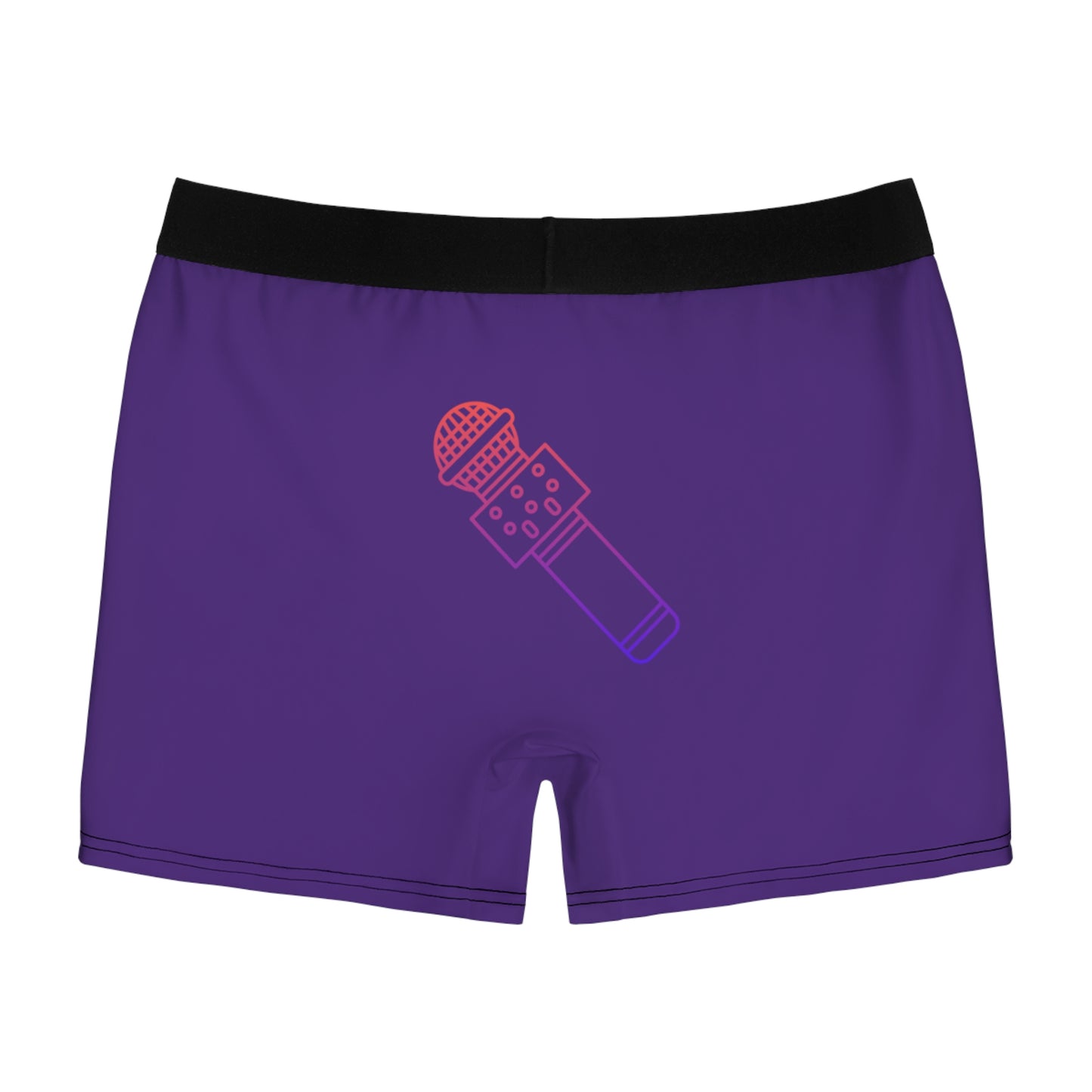 Men's Boxer Briefs: Music Purple