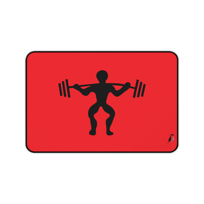 Desk Mat: Weightlifting Red