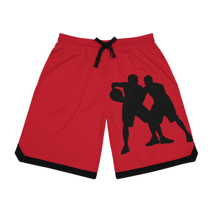 Basketball Rib Shorts: Basketball Dark Red