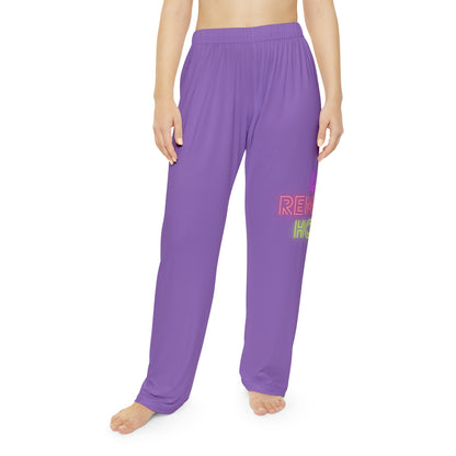 Women's Pajama Pants: Lost Remember Honor Lite Purple