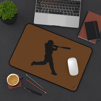 Desk Mat: Baseball Brown