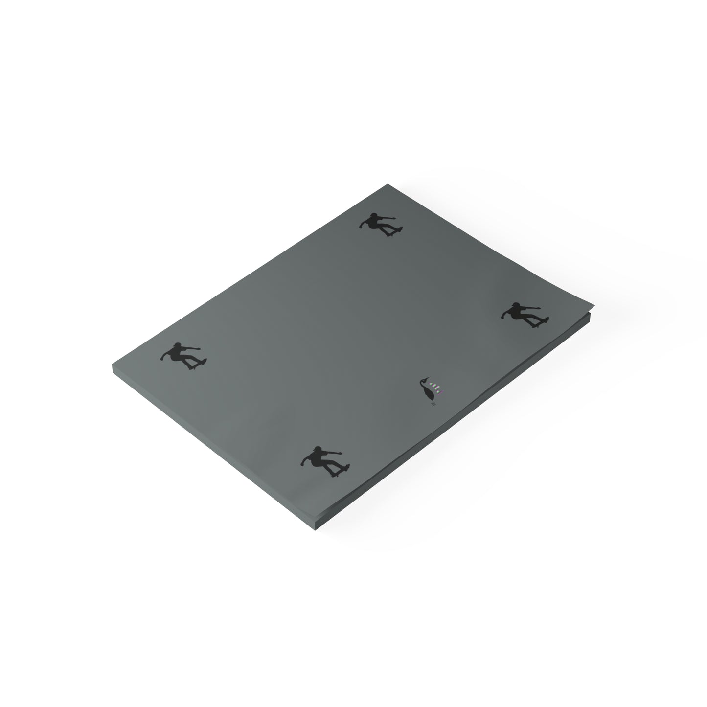 Post-it® Note Pads: Skateboarding Dark Grey