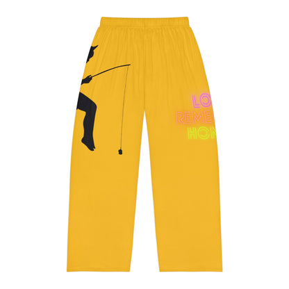 Panlalaking Pajama Pantalon: Pangingisda Yellow 