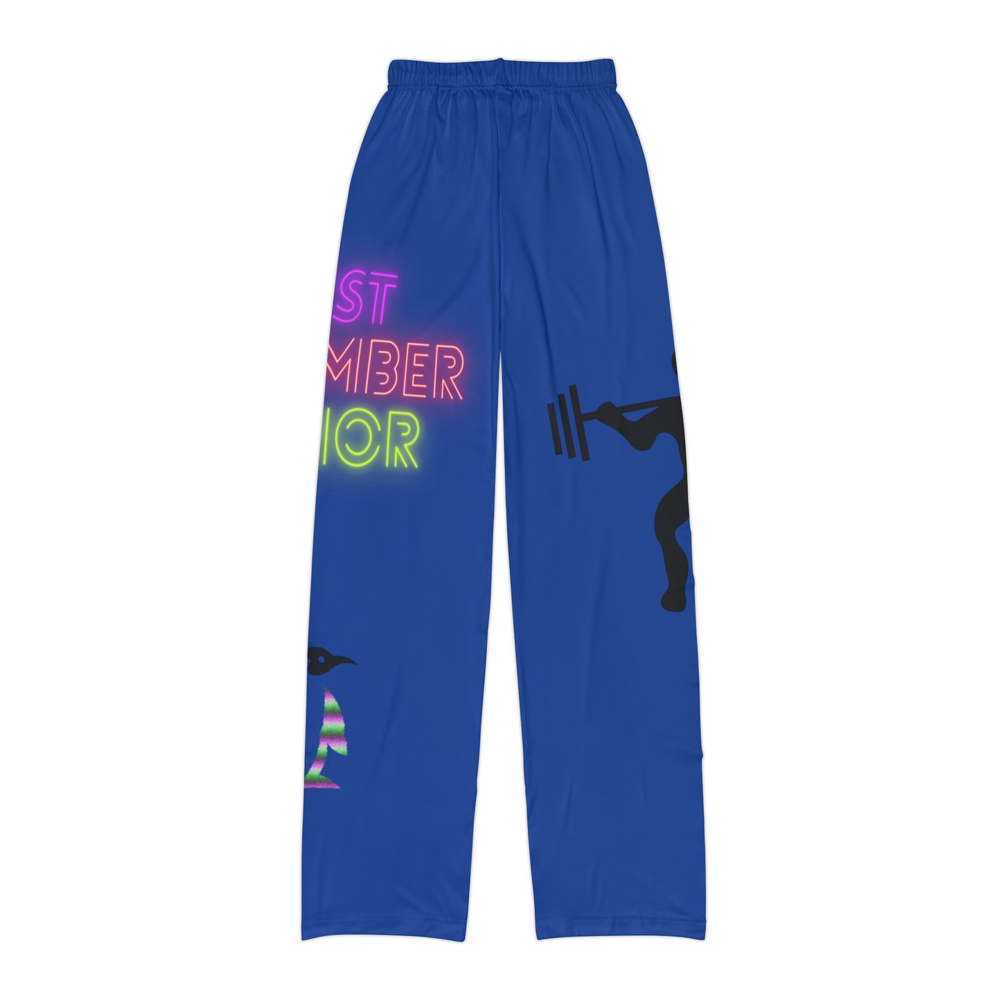 Kids Pajama Pants: Weightlifting Dark Blue