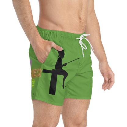 Swim Trunks: Fishing Green