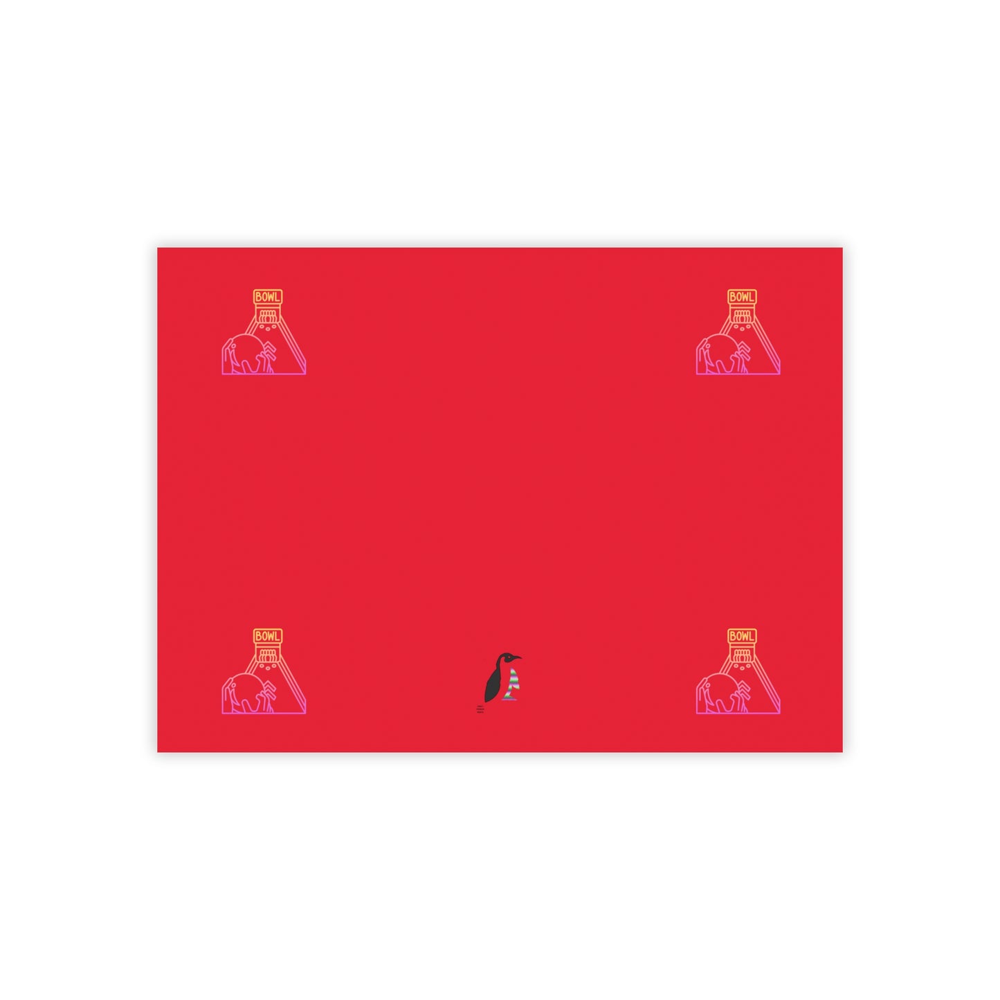 Post-it® Note Pads: Bowling Dark Red