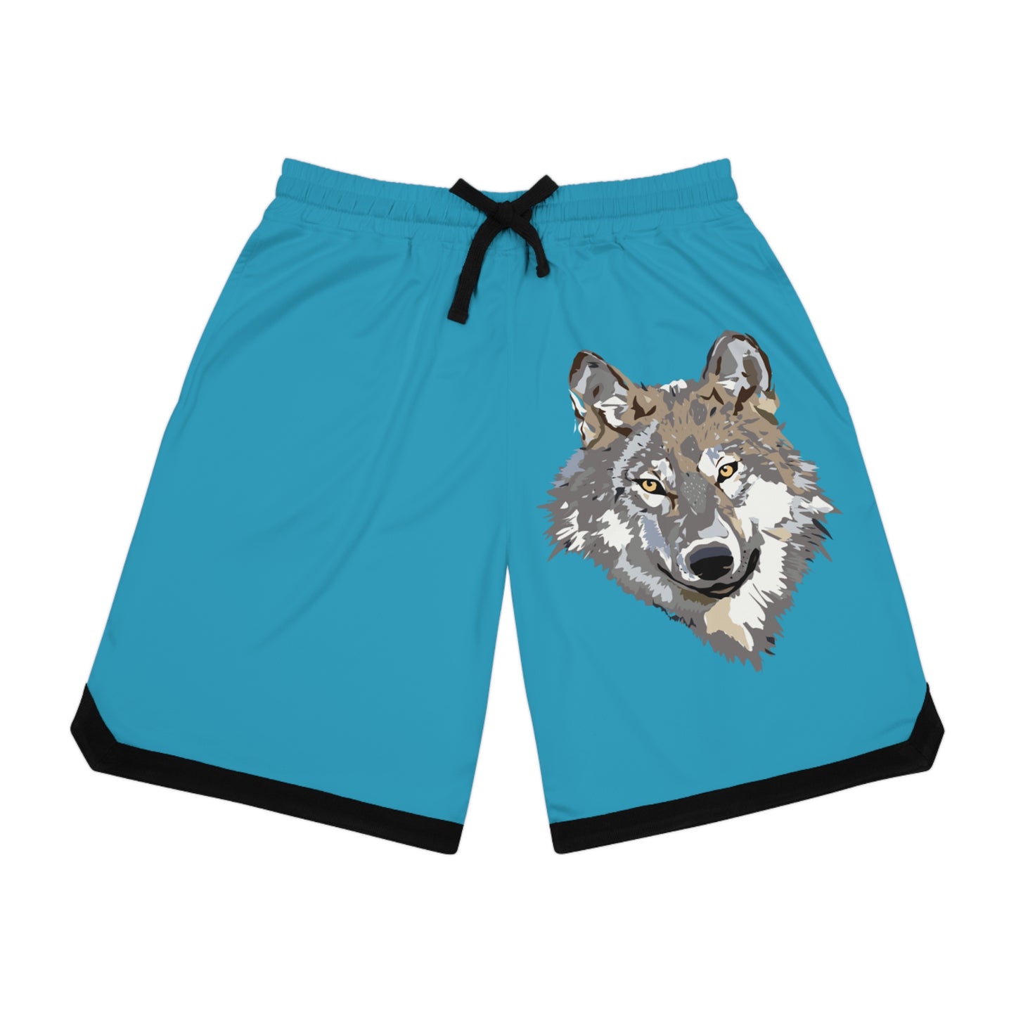 Basketball Rib Shorts: Wolves Turquoise