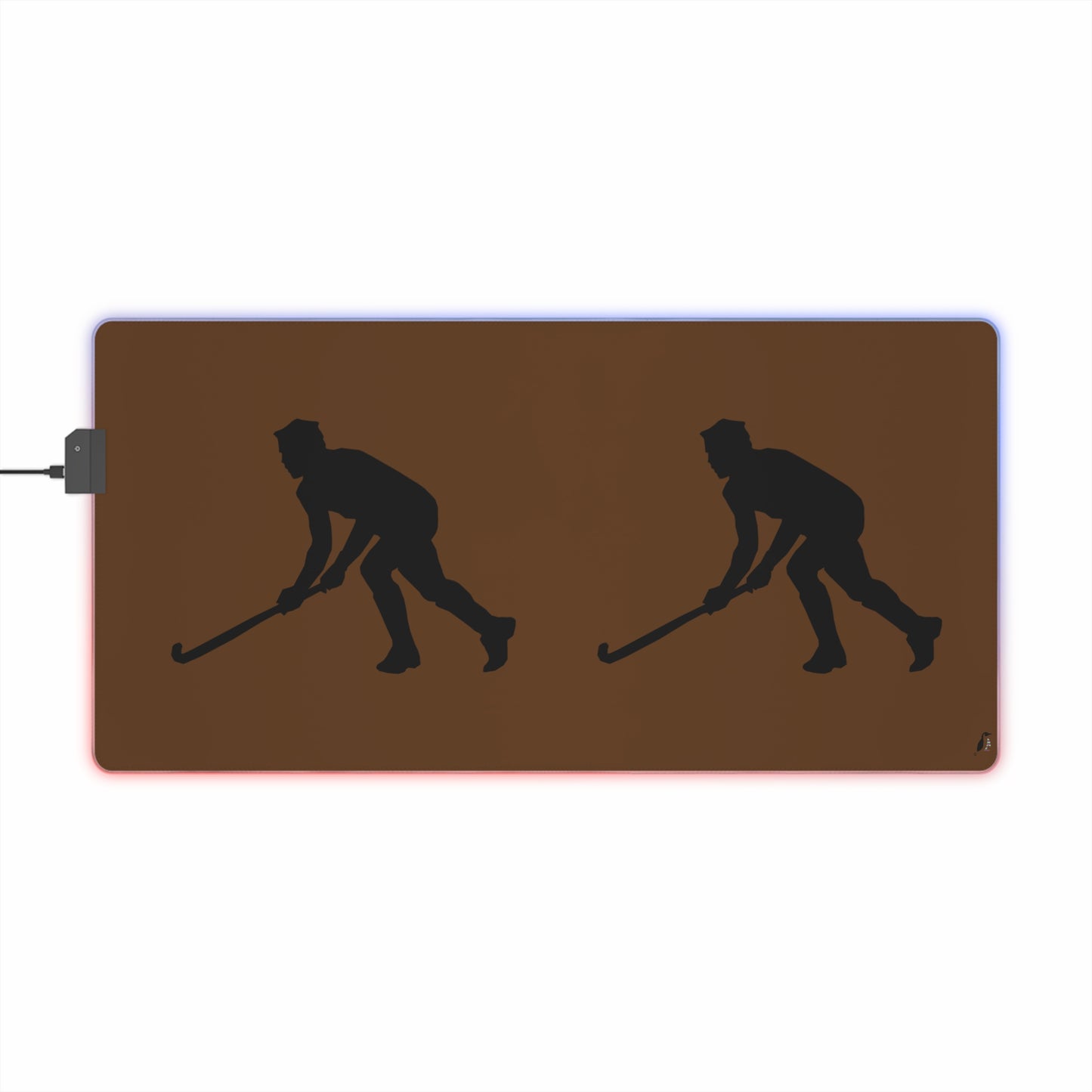 LED Gaming Mouse Pad: Hockey Brown