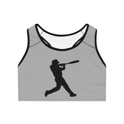 Sports Bra: Baseball Lite Grey