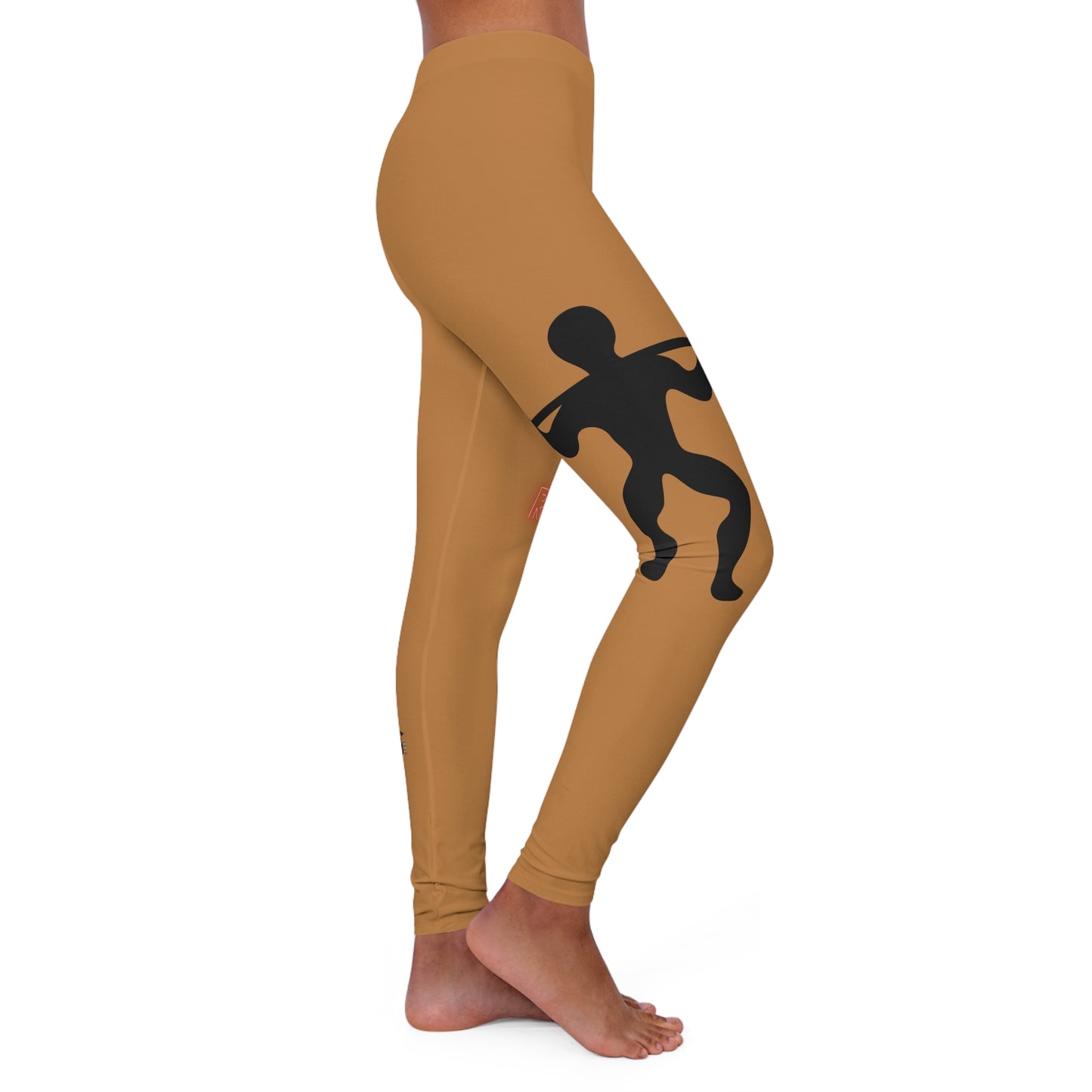 Women's Spandex Leggings: Weightlifting Lite Brown