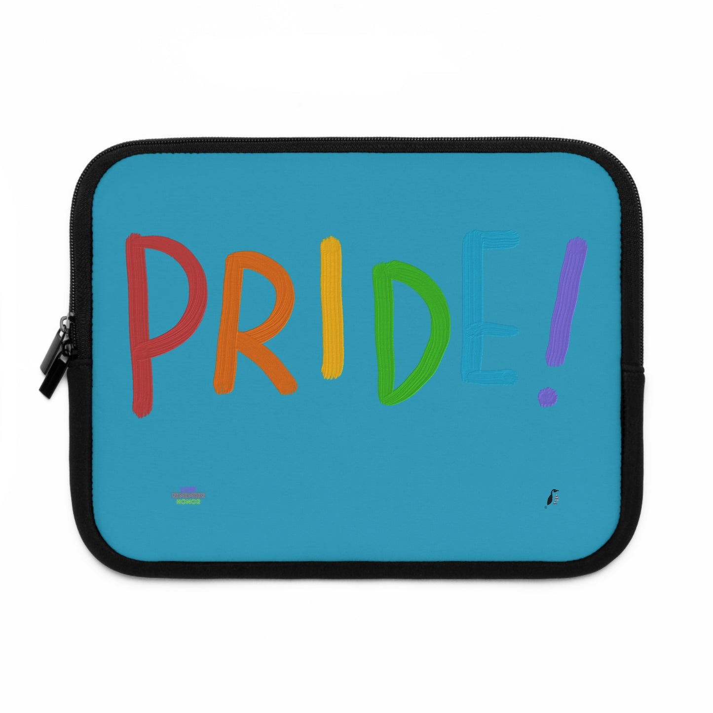 Laptop Sleeve: LGBTQ Pride Turquoise