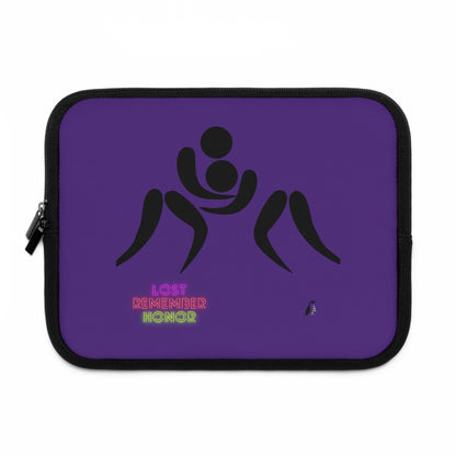 Laptop Sleeve: Wrestling Purple