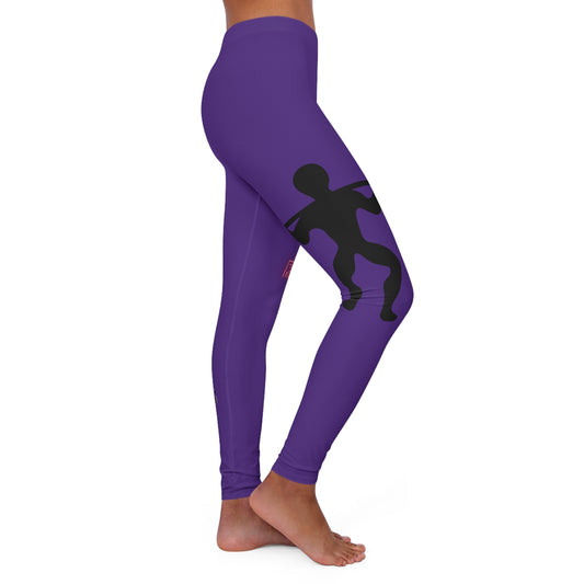 Women's Spandex Leggings: Weightlifting Purple