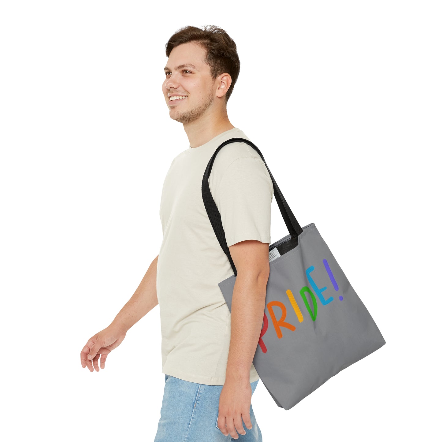 Tote Bag: LGBTQ Pride Grey