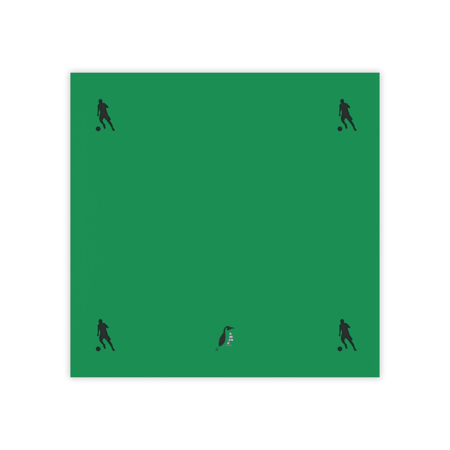 Post-it® Note Pads: Soccer Dark Green