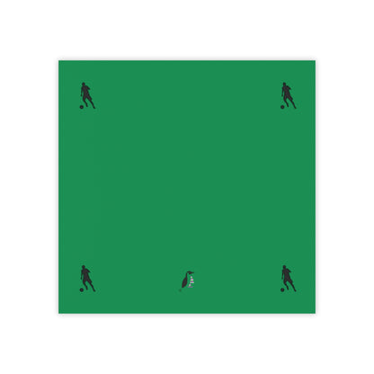 Post-it® Note Pads: Soccer Dark Green