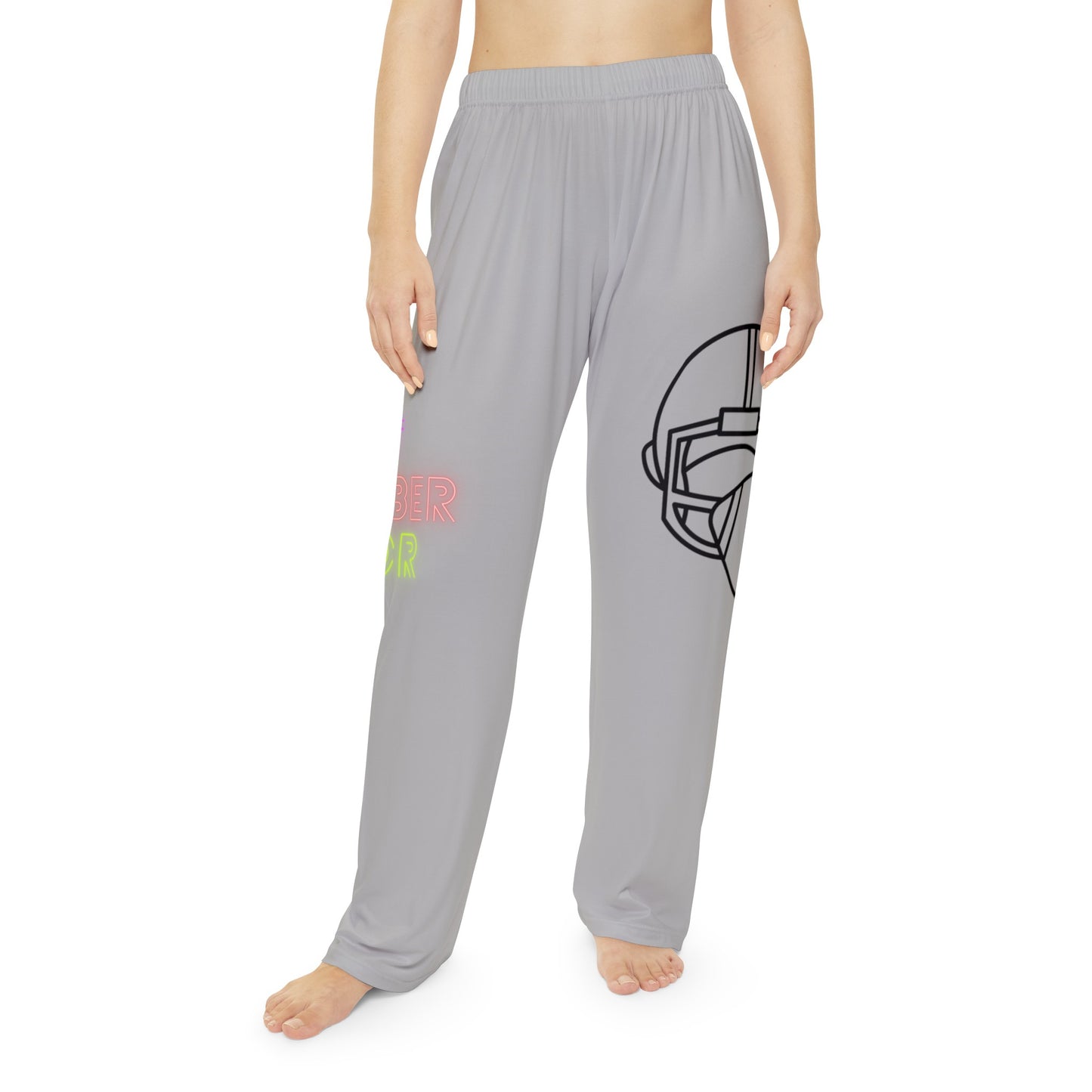 Women's Pajama Pants: Football Lite Grey