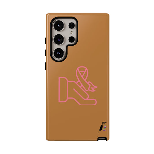 Tough Cases (for Samsung & Google): Fight Cancer Lite Brown