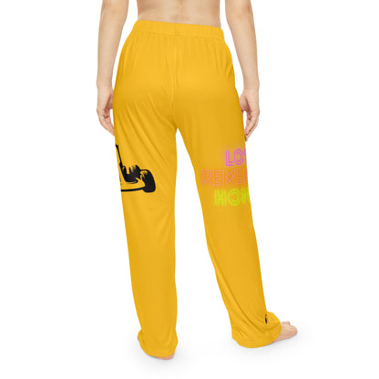 Pambabaeng Pajama Pants: Racing Yellow 