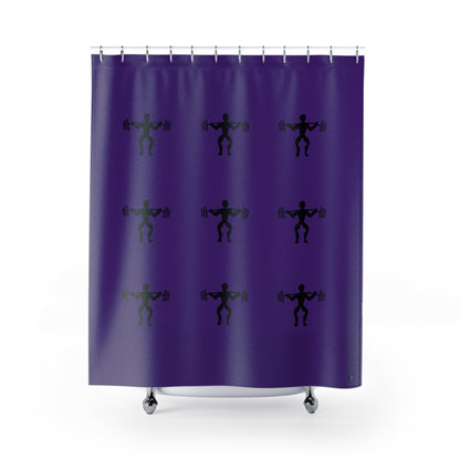 Shower Curtains: #2 Weightlifting Purple
