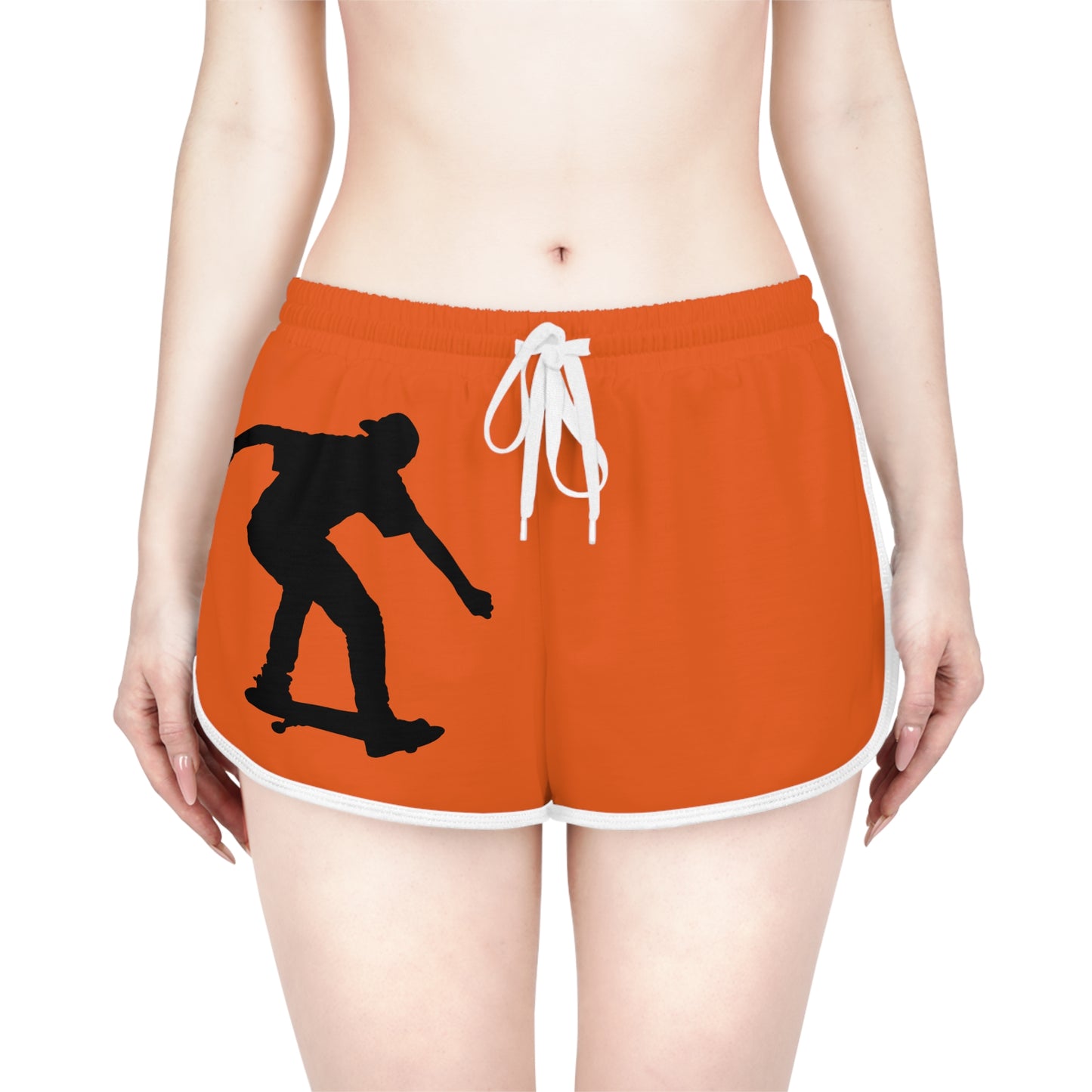 Women's Relaxed Shorts: Skateboarding Orange