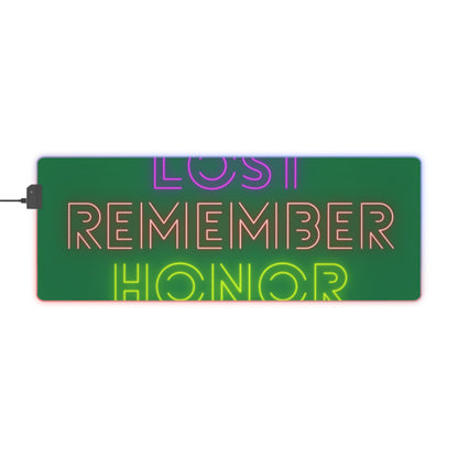 LED Gaming Mouse Pad: Lost Remember Honor Dark Green