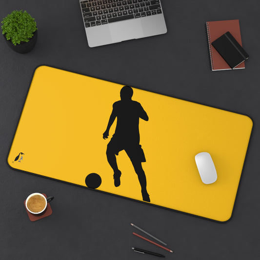 Desk Mat: Soccer Yellow