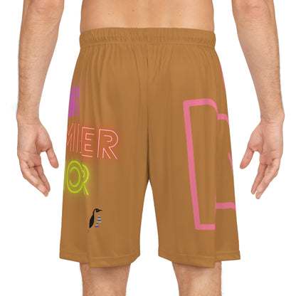 Basketball Shorts: Fight Cancer Lite Brown