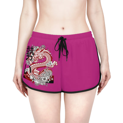 Women's Relaxed Shorts: Dragons Pink