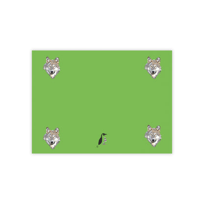 Post-it® Note Pads: Wolves Green