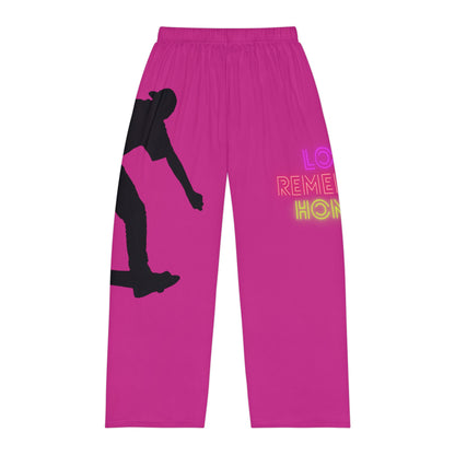 Men's Pajama Pants: Skateboarding Pink