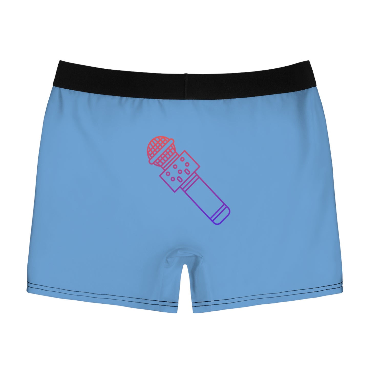 Men's Boxer Briefs: Music Lite Blue