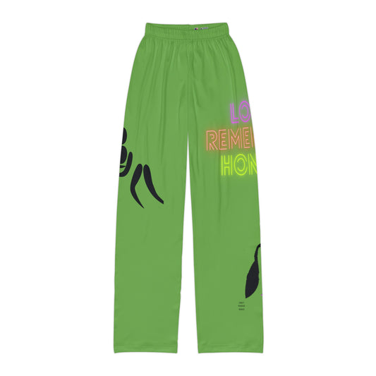 Kids Pajama Pants: Wrestling Green