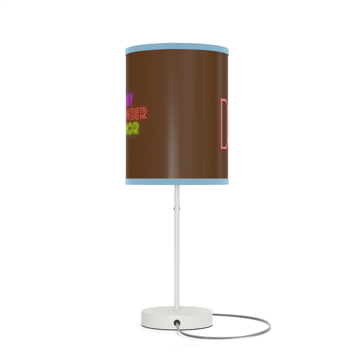 Lamp on a Stand, US|CA plug: Fight Cancer Brown