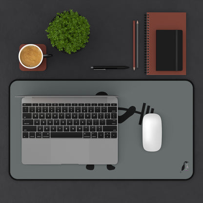 Desk Mat: Weightlifting Dark Grey