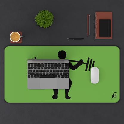 Desk Mat: Weightlifting Green