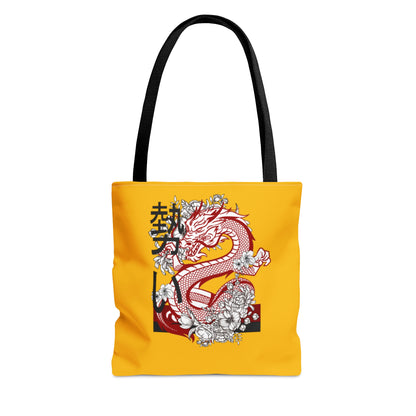 Tote Bag: Dragons Yellow