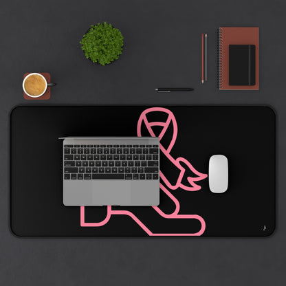 Desk Mat: Fight Cancer Black