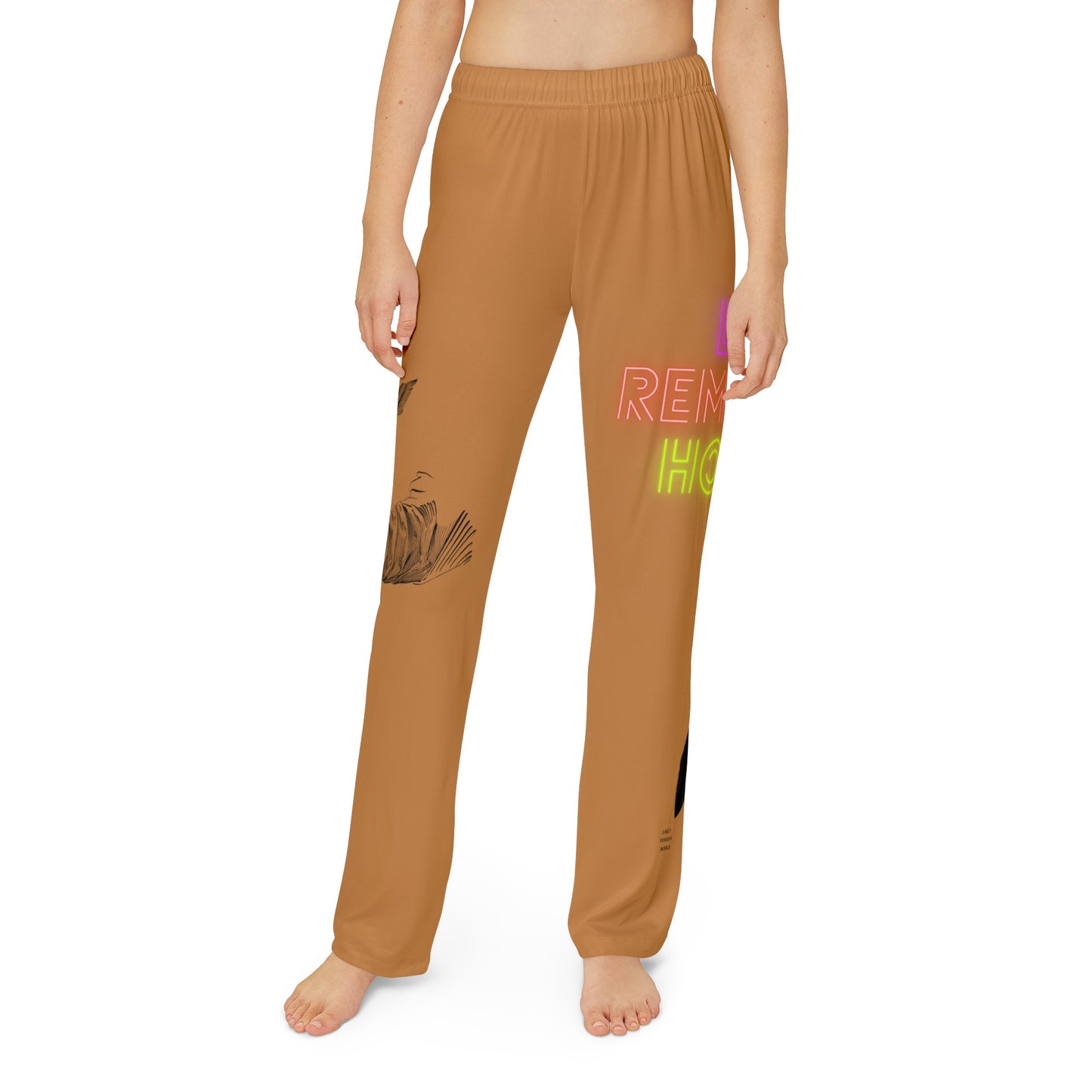 Kids Pajama Pants: Writing Lite Brown