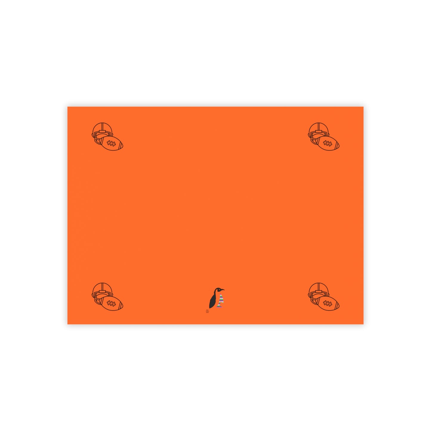 Post-it® Note Pads: Football Orange