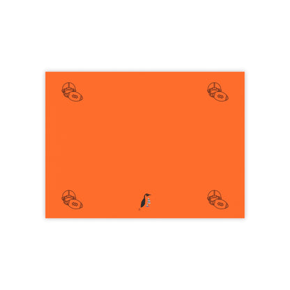 Post-it® Note Pads: Football Orange