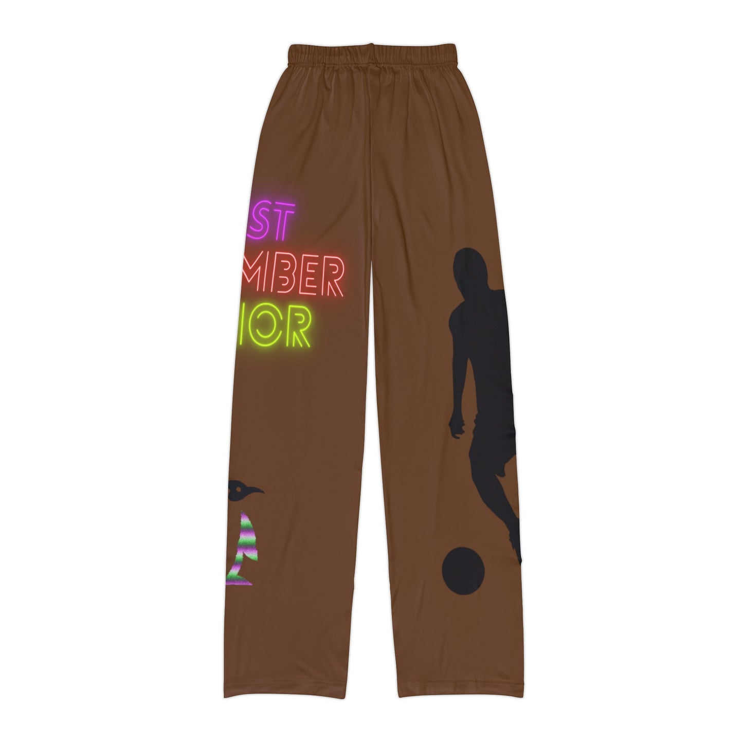 Kids Pajama Pants: Soccer Brown